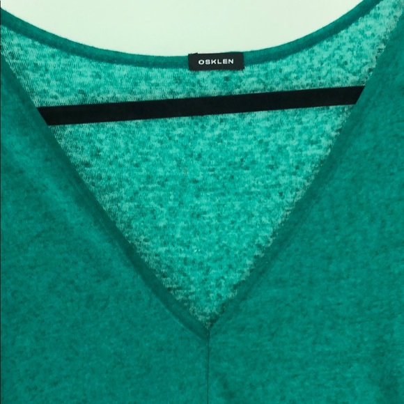 OSKLEN linen crop tee in gorgeous GREEN color - Picture 2 of 4